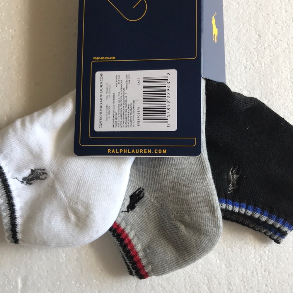 Polo Ralph Lauren Classic Sport Socks 10-13 - Picture 4 of 8